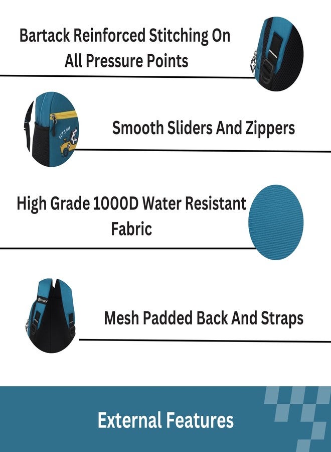 HYDER Kids 10L Cartoon Printed Best Stylish Lightweight Spacious Waterproof Casual/Picnic/School Bag/Backpack for Children Boys And Girls (Car Race) - Image 5